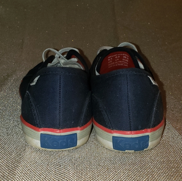 GUC Blue and Red Canvas Keds - Picture 5 of 8